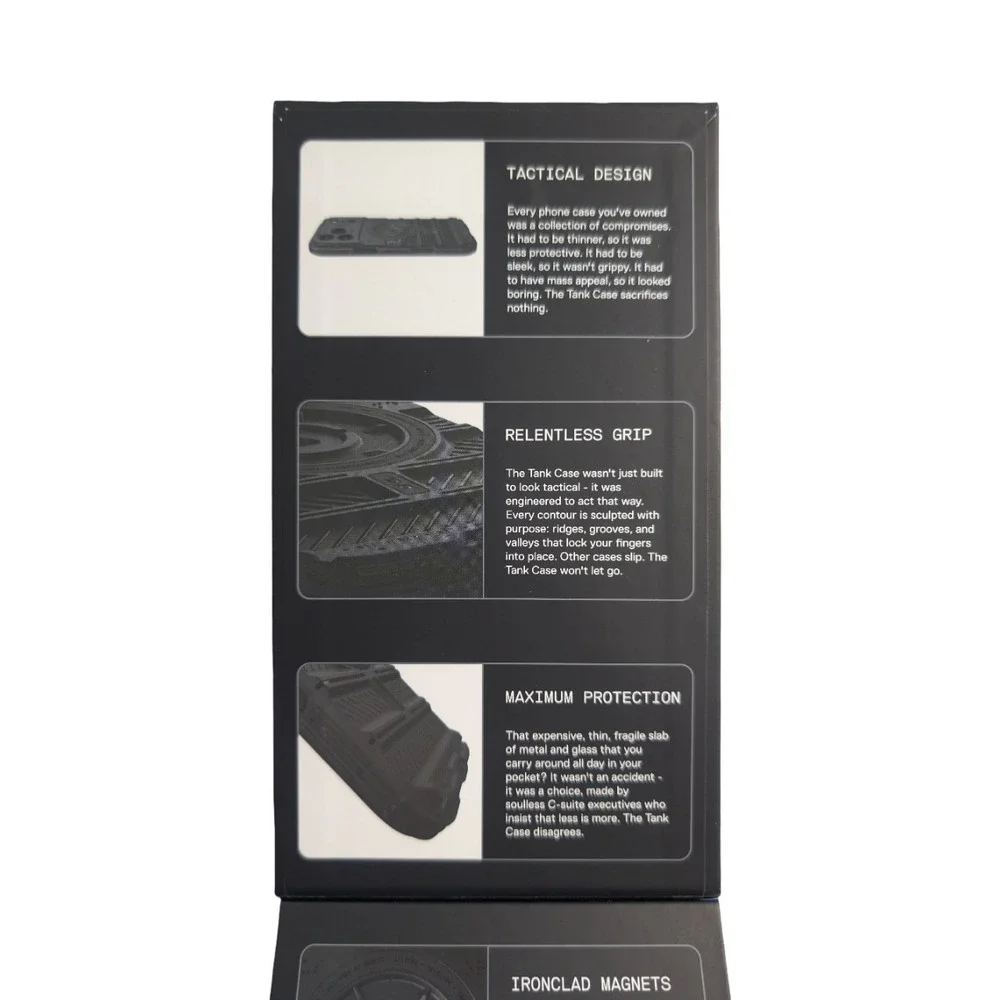 Gg1-O dbrand Combat-Ready Case with MagSafe‎ Apple iPhone 17 Pro Max Black Tank